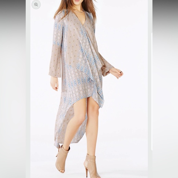 BCBGMaxAzria Dresses & Skirts - BCBGMaxAzria  Kyndal Tapestry Asymmetrical High-Low Dress size M Boho Chic Party